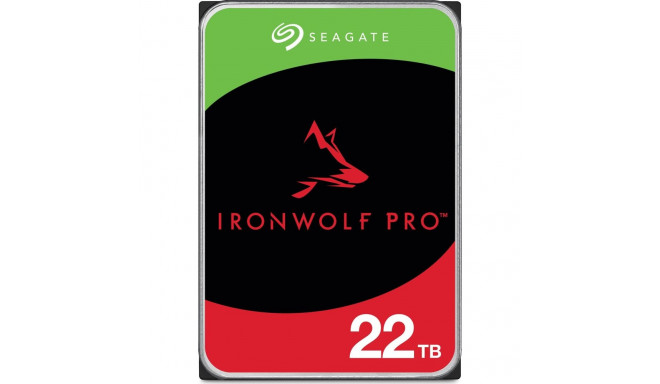 Seagate IRONWOLF PRO 22TB SATAIII 256MB 3.5" kõvaketas