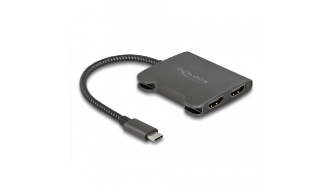 Delock USB Type-C™ Splitter (DP Alt Mode) to 2 x HDMI MST 4K 60 Hz