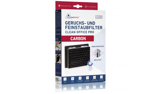 Clean Office Drucker Feinstaubfilter Carbon 150x120x50mm 2er