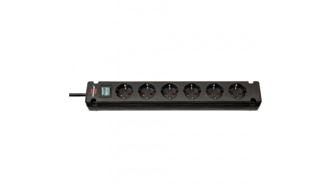 Brennenstuhl 1150650316 power extension 3 m 6 AC outlet(s) Indoor Black