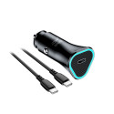 Car Charger Blue Star 20W (PD, QC 3.0, AFC) with USB C socket and USB C-C 60W data cable