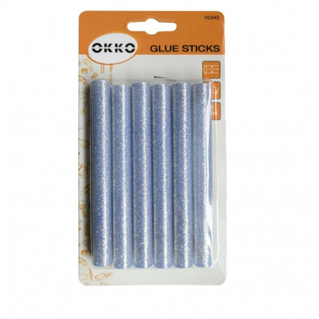 GLUE STICKS 6PCS SET.11.2X100MM.SILVER