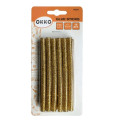 Okko glue sticks 7.2x100mm 12pcs, golden