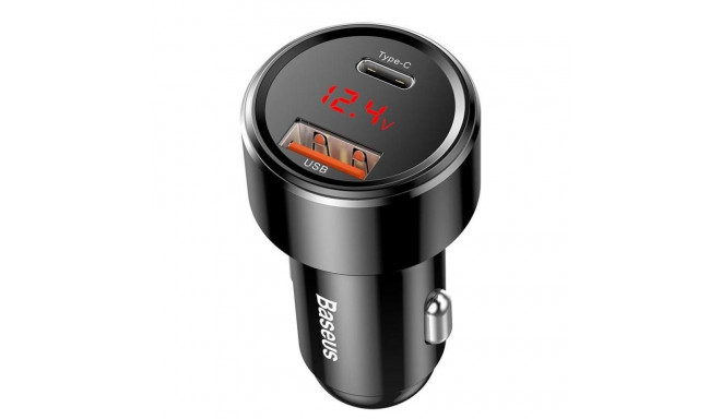 AUTO CHARGER BASEUS QC3.0 45W BLACK