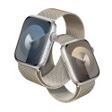 Crong Milano Steel – Pasek ze stali nierdzewnej do Apple Watch 38/40/41 mm (szampański)