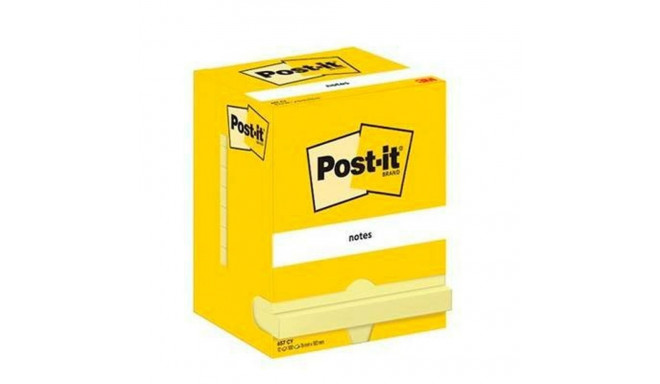 Sticky Notes Post-it 657 Yellow 12 Pieces 76 x 102 mm