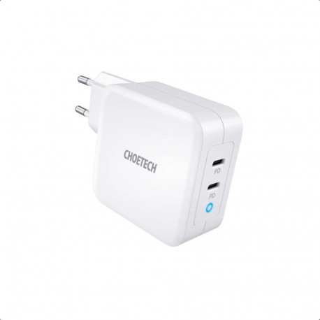Charger CHOETECH GaN 2xUSB Type-C: 100W, PD
