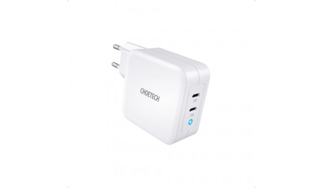 Charger CHOETECH GaN 2xUSB Type-C: 100W, PD