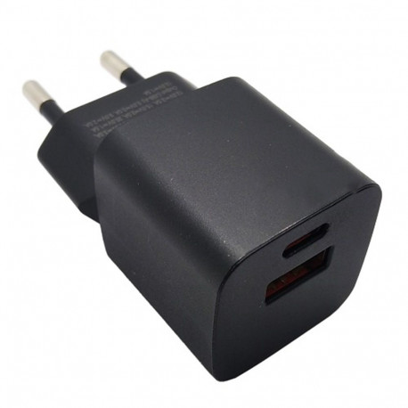 Charger GaN USB Type-C, USB Type-A: 30W, PPS