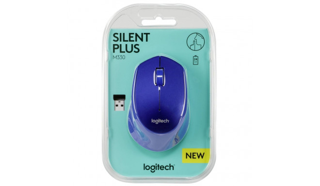 Logitech M330 Silent Plus Niebieska