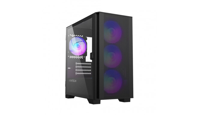 Montech AIR 100 ARGB, Micro-ATX, karastatud klaas - must