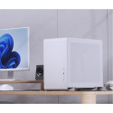 Jonsbo U4 Mini Micro-ATX Case, Tempered Glass - white