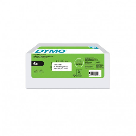 DYMO Sildid 25 x 54mm / Komplekt (2177564) - 6 tk.