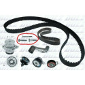 dolz water pump + timing belt kit kd051 (no bolts)