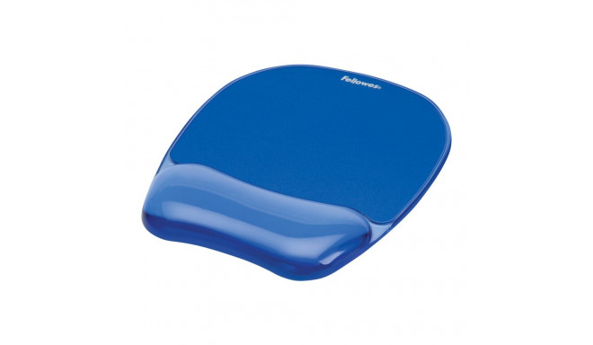 Fellowes hiirematt randmetoega CRYSTAL hiirematt randmepadja ja sinine 230 x 202 x 32 mm