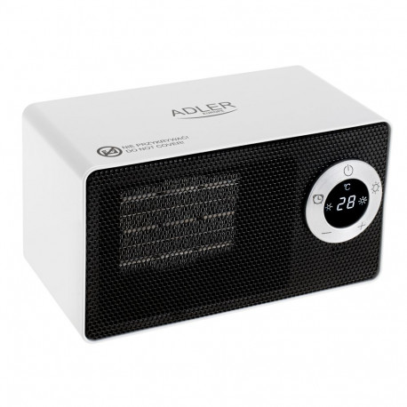 Adler keraamiline ventilaatoriga soojendi AD 7746 1000W 2-astmeline, valge