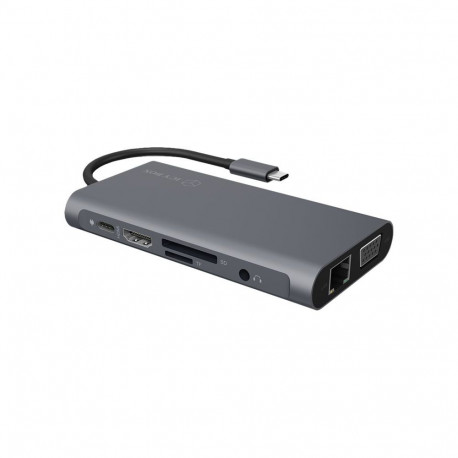 Icy Box IB-DK4040-CPD USB Type-C™ DockingStation with two video interfaces | Raidsonic