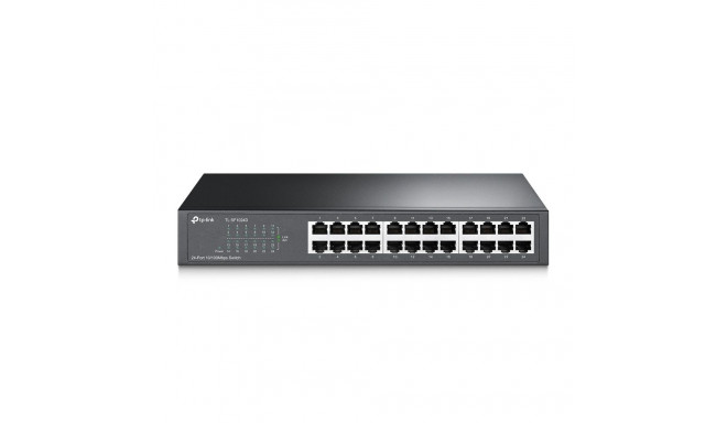TP-LINK Lüliti TL-SF1024D Haldaimata Lauaarvuti/Riiulipaigaldatav 10/100 Mbps (RJ-45) 24 porti Voolu