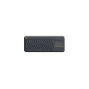 Logitech | K400 Plus | Keyboard with Trackpad | Wireless | NL | Black | USB port | 380 g