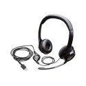 Logitech | Computer headset | H390 | On-Ear Built-in microphone | USB Type-A | Black