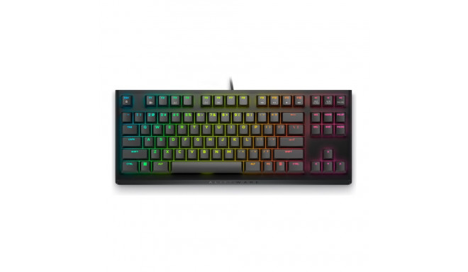 Dell Alienware Tenkeyless AW420K | Gaming Keyboard | Wired | EN | Dark Side of the Moon | CHERRY MX 