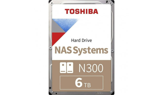 Toshiba N300 server drive (bulk) 6TB 3.5'' SATA III (6 Gb/s) (HDWG460UZSVA)