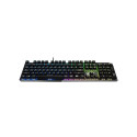 MSI | GK50 Elite | Gaming keyboard | Wired | RGB LED light | US | Black/Silver