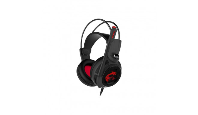 MSI DS502 Gaming Headset, Wired, Black/Red | MSI | DS502 | Wired | Gaming Headset | N/A