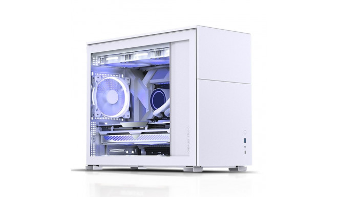 Jonsbo D31 Micro-ATX korpus, karastatud klaas - valge