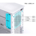 Jonsbo D31 Micro-ATX Case, Tempered Glass - white