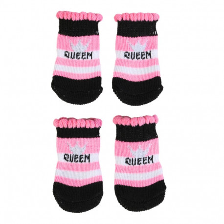 SOKISAHTEL KOERASOKID roosad triibulised libisemisvastased 445, 441, 436