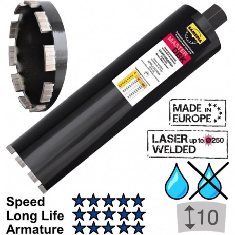 Diamond core bit, DBK 202 x 450 mm, SAMEDIA