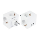 Alcasa SW01-W power extension 3 AC outlet(s) Indoor White