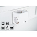 Alcasa SW01-W power extension 3 AC outlet(s) Indoor White