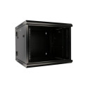 Extralink Rackmount cabinet 6U 600x600 AZH Black wall mounted, swing type