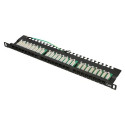 Extralink Patchpanel CAT6 UTP 0.5U 24 port
