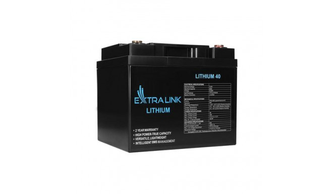 Extralink Accumulator LiFePO4 40AH 12.8V, BMS