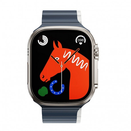 Apple watch band Hoco magnetic silicone 42 / 44 / 45 / 49 mm AS102 midnight blue with gray