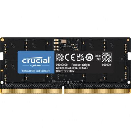 Crucial 16GB [1x16GB 4800MHz DDR5 CL40 SODIMM]
