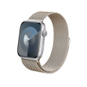 Crong Milano Steel – Pasek ze stali nierdzewnej do Apple Watch 42/44/45/49 mm (szampański)