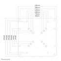 Пластина настенной розетки Neomounts FPMA-VESA200 22"-42" 35 kg