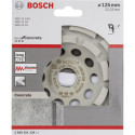 Bosch diamond cup wheel Best for Concrete, 125mm, grinding wheel (bore 22.23mm, for concrete and ang