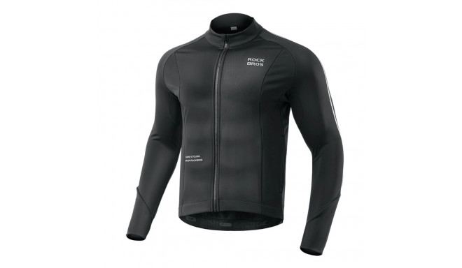 Rockbros 15400002004 long sleeve cycling jersey autumn/winter XL - black