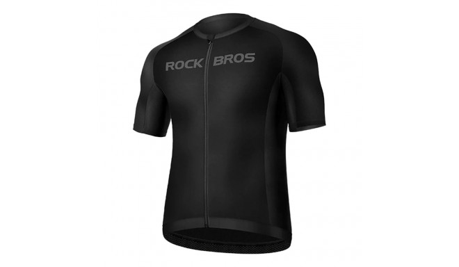 Rockbros 15120002005 short sleeve XXL cycling jersey - black