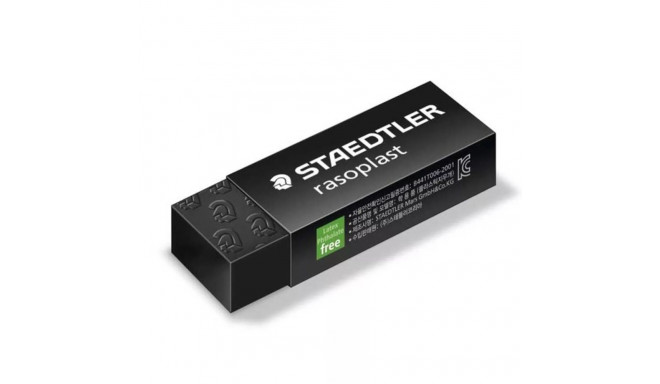 Eraser rasoplast 65x23x13mm black