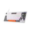 Mechanical keyboard Tracer FINA 84 White/Grey (Outemu Red Switch) TRAKLA47310