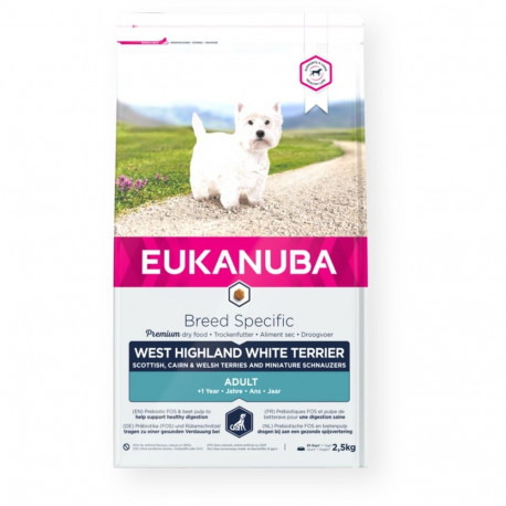 Eukanuba BREED SPECIFIC 2.5 kg täiskasvanute kanaliha, kalkun