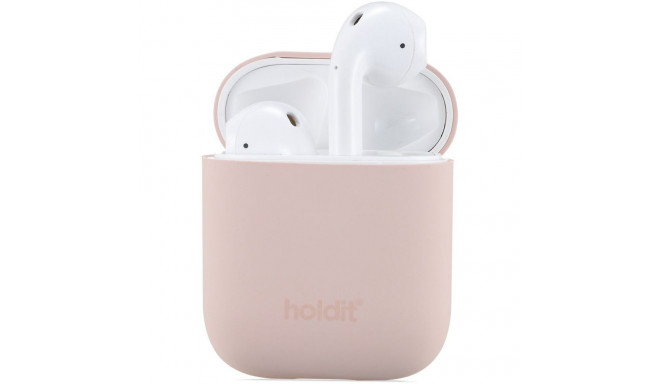 Airpods laadimiskarbiümbris Holdit 1/2 gen, silikoon, Blush Pink