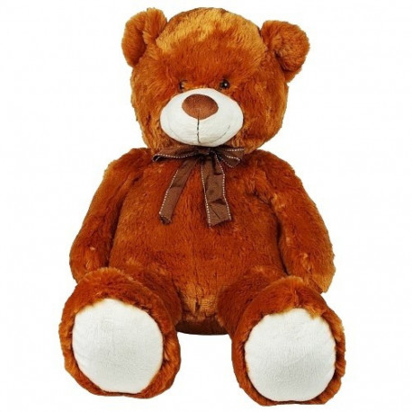 Mascot Plush Teddy Bear with a bow 70 cm brown