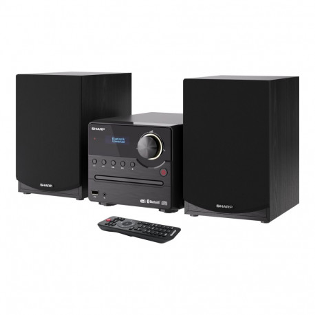 Sharp XL-B517D(BK) must Hi-Fi mikrosüsteem, CD/FM/USB/Bluetooth v5.0, Aux-in, 45W